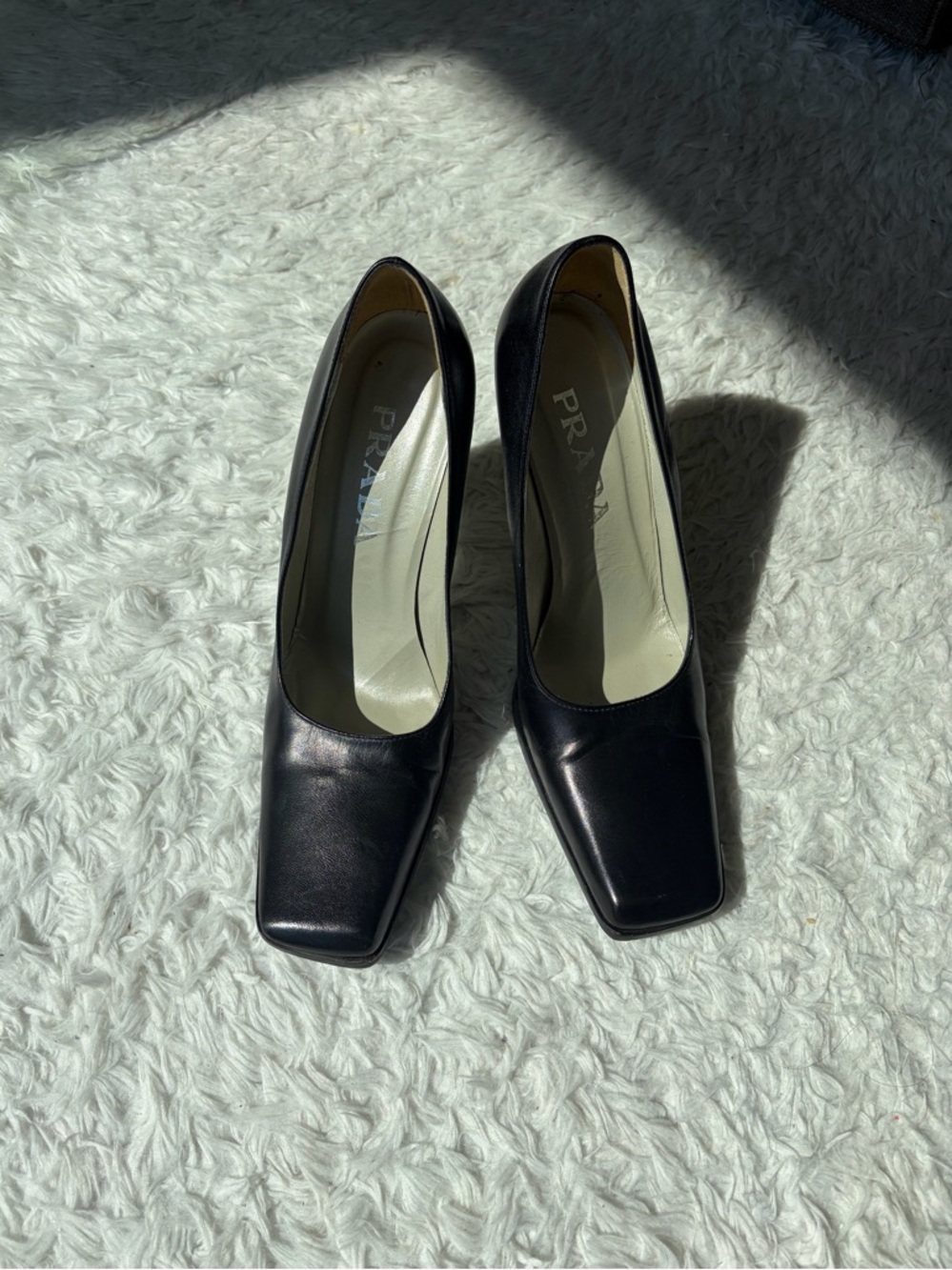 vintage 90s Prada sculptural heels size 38 rare - Picture 6 of 8